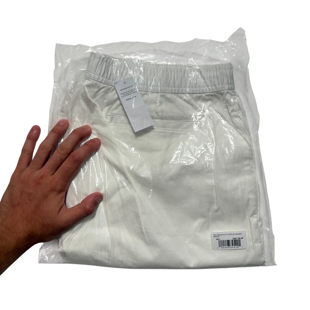 Brand New Todd Snyder 5" Cotton Poplin Shorts Men’s L White